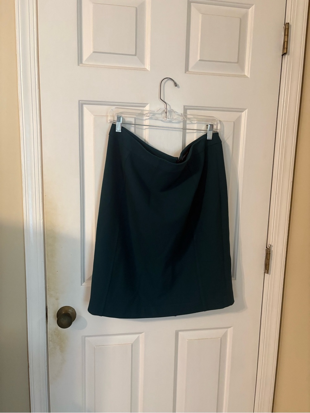 Halogen Dark Green Midi A-Line Skirt